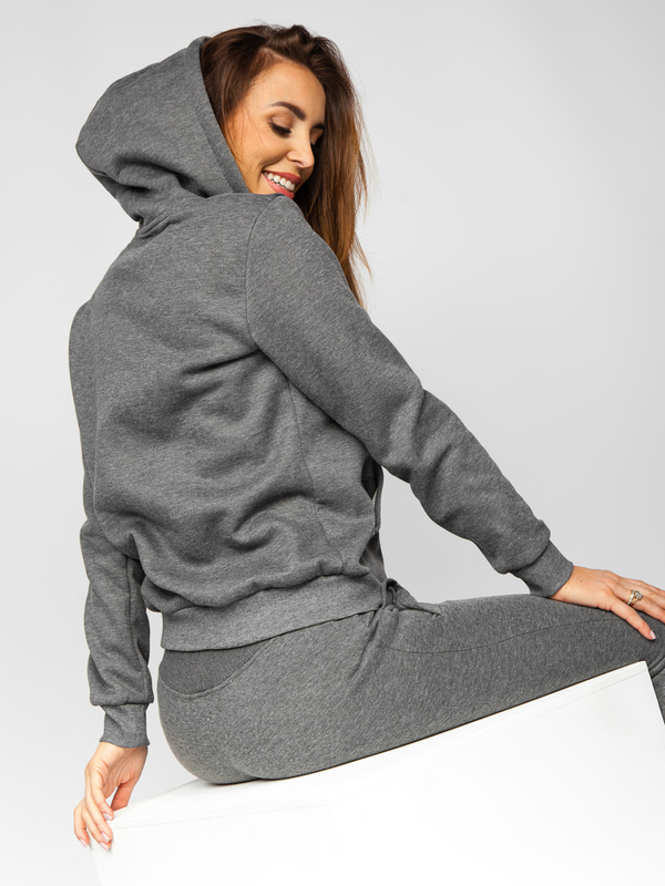 Damen Sport Set Zweiteiler Schwarzgrau Bolf 0003