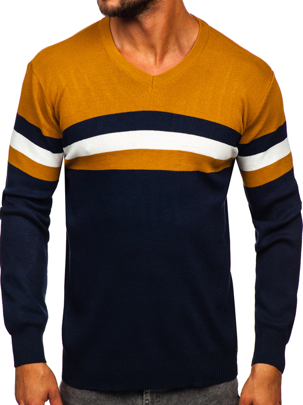 Herren Pullover mit V-Ausschnitt Camel Bolf S8535