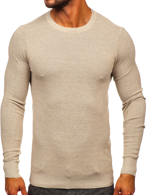 Herren Pullover Beige Bolf W2-20124