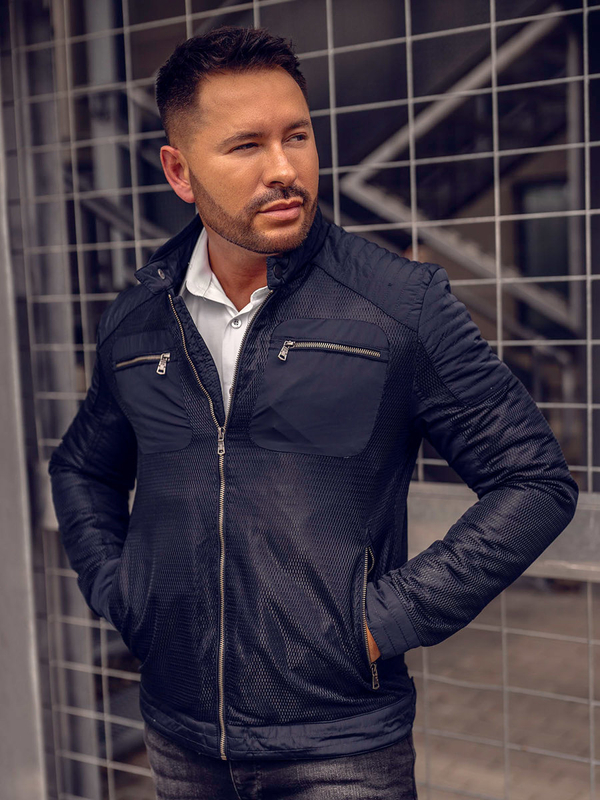 Herren Übergangsjacke Dunkalblau Bolf 1702A