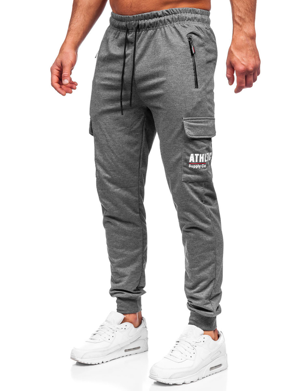 Herren Hose Cargohose Jogger Pants Anthrazit Bolf JX5061
