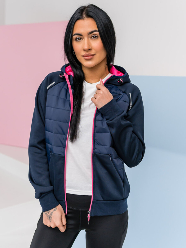 Damen Übergangsjacke Sportjacke Dunkalblau Bolf KSW4009