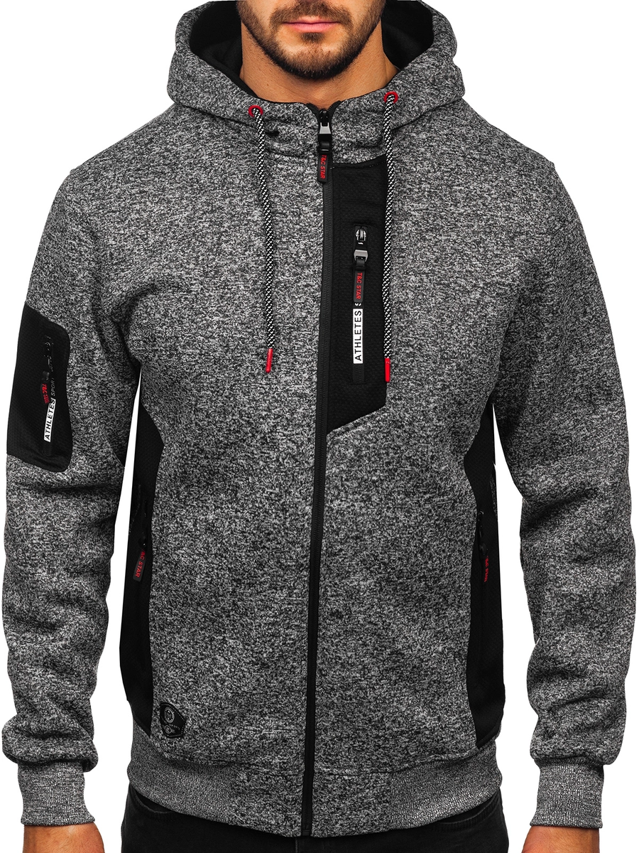 Herren Pullover Jacken Pullover Neverless Sweatjacke Zip Hoodie