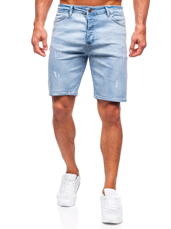 Herren Jeansshorts Blau Bolf 0470