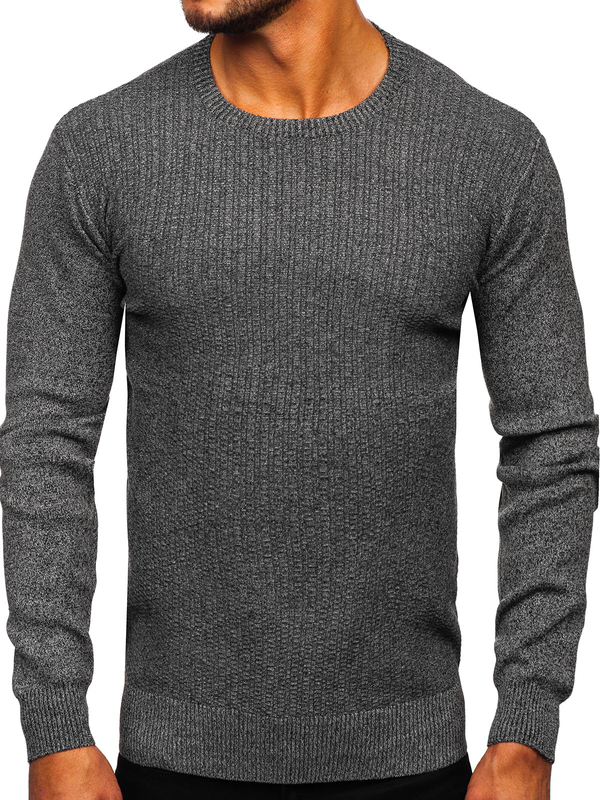 Herren Pullover Schwarzgrau Bolf S8523