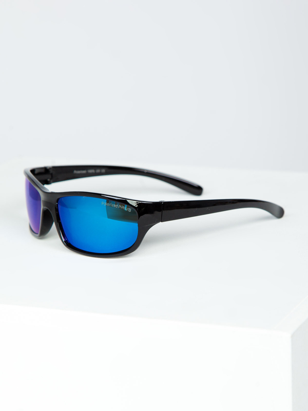 Sonnenbrille Schwarz-Blau Bolf PLS12