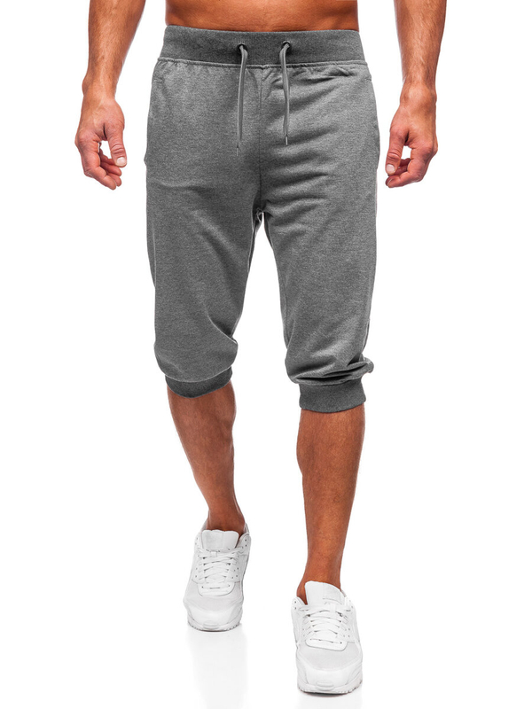 Herren Kurze Sporthose Schwarzgrau Bolf K10002