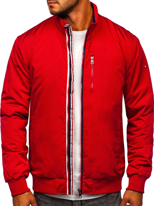 Bolf Herren Übergangsjacke Rot  WX031A