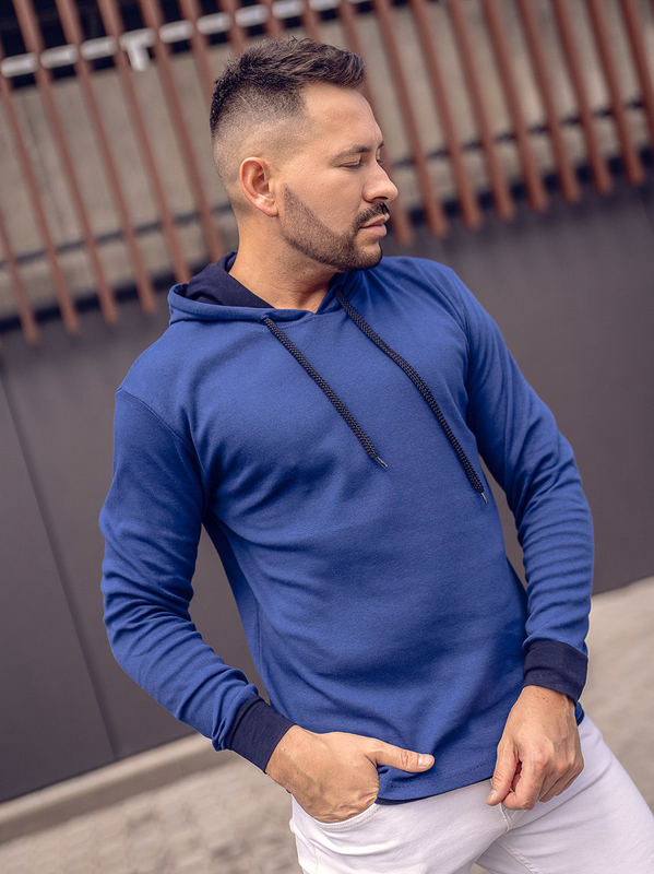 Herren Kapuzenpullover Indigo Bolf 145380