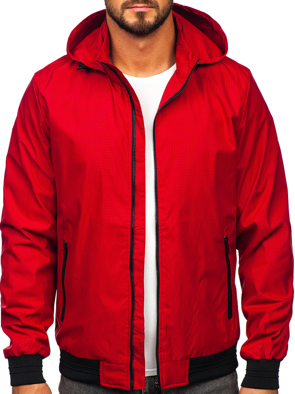 Herren Übergangsjacke Rot Bolf 7349