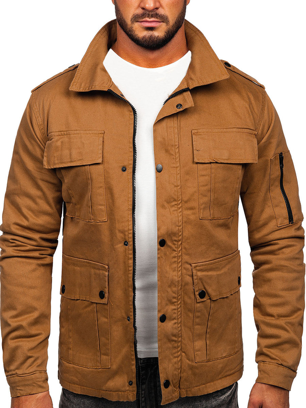 Herren Baumwoll Übergangsjacke Camel Bolf 10290