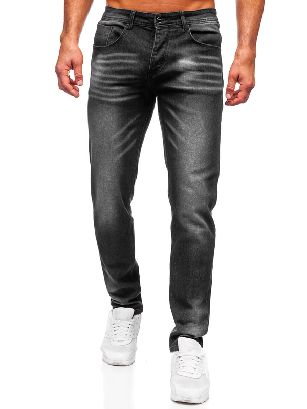 Herren Jeanshose regular fit Schwarz Bolf MP0199N