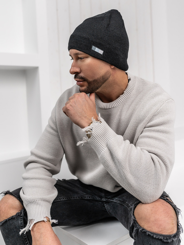 Herren Wintermütze Schwarz Bolf 386008