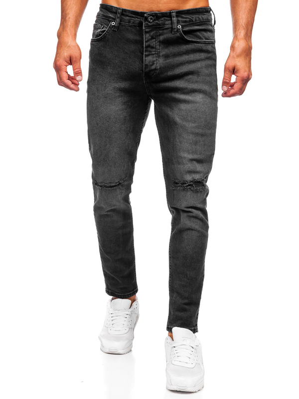Herren Jeanshose slim fit Schwarz Bolf 6526