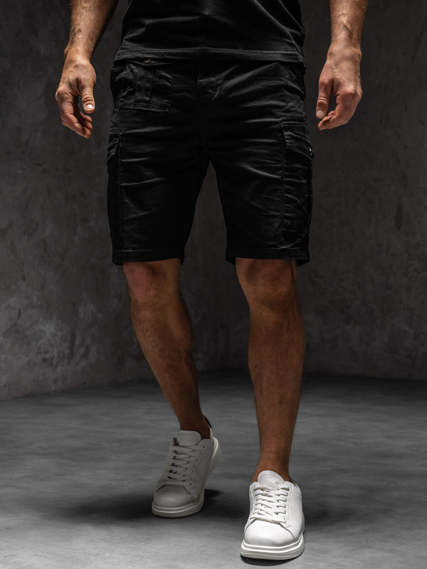 Herren Kurze Hose Cargoshorts Schwarz Bolf MP0188NA1