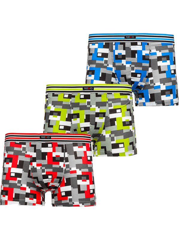 Herren Boxershorts Mehrfarbig 1BE750-3P 3 Bolf PACK