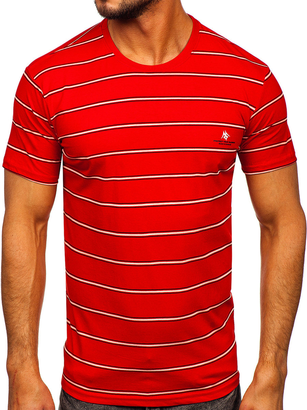Herren T-Shirt Rot Bolf 14952
