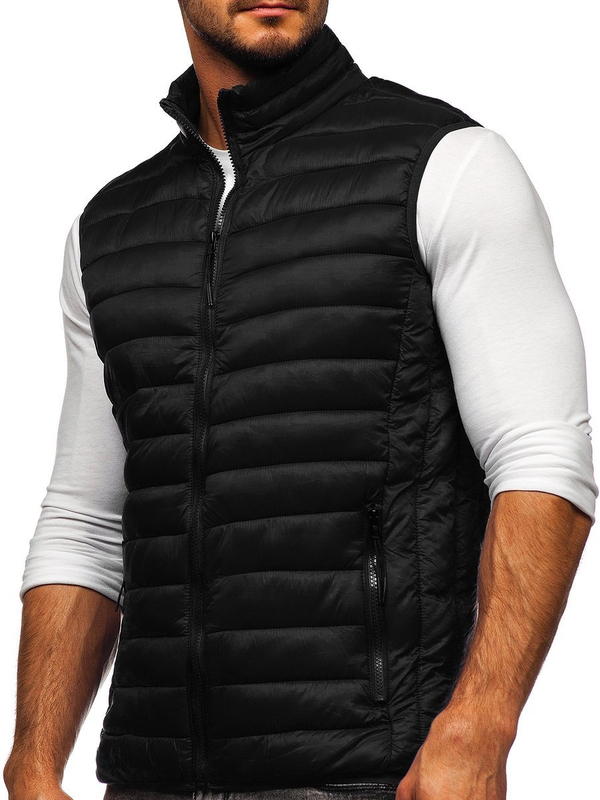 Herren Steppweste Schwarz Bolf HDL88001