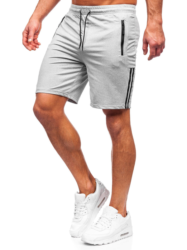 Bolf Herren Kurze Sporthose Shorts Grau 68020