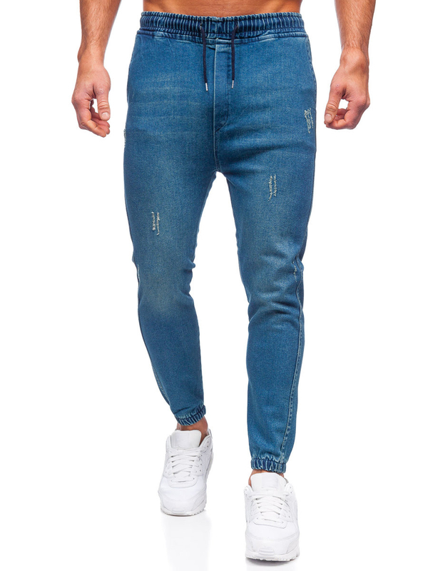 Herren Jeanshose Jogger Pants Dunkelblau Bolf 0028