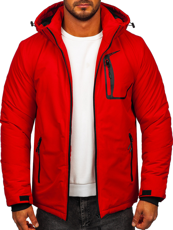 Herren Winterjacke Rot Bolf HKK2025