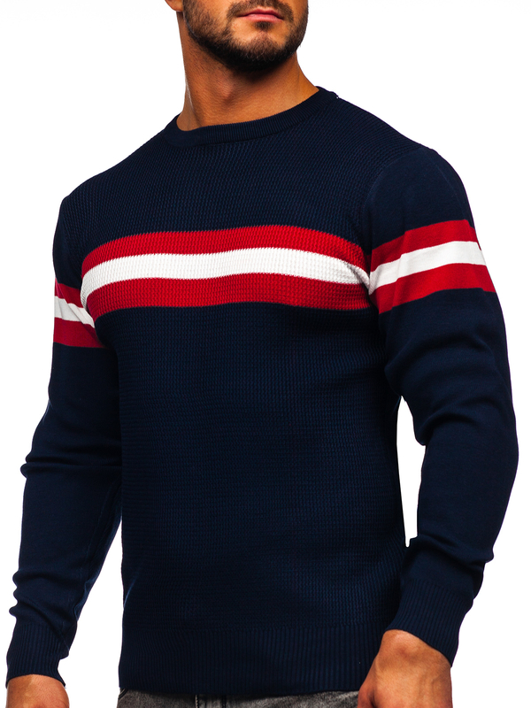 Herren Pullover Dunkelblau Bolf H2113