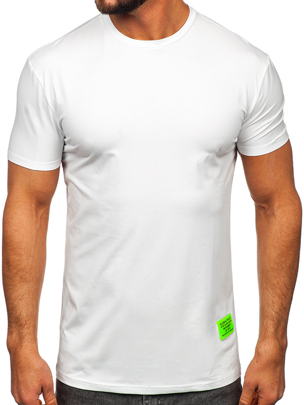 Herren T-Shirt mit Motiv Weiß Bolf MT3046