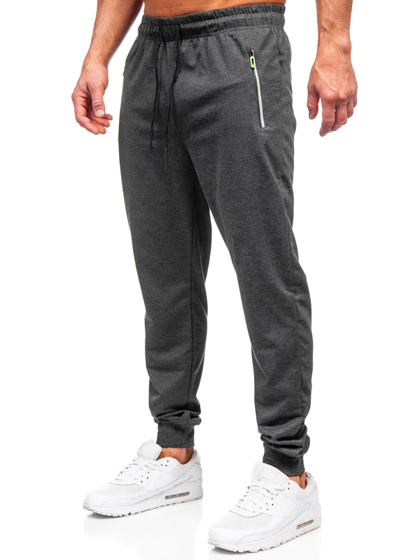 Herren Sporthose Joggers Schwarzgrau Bolf JX6108