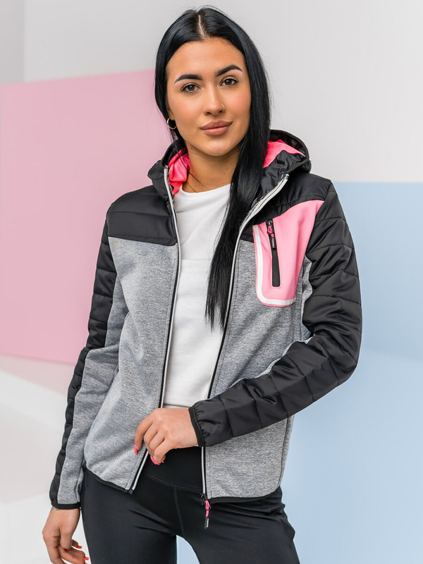 Damen Übergangsjacke Sport Jacke Schwarz Bolf KSW4006