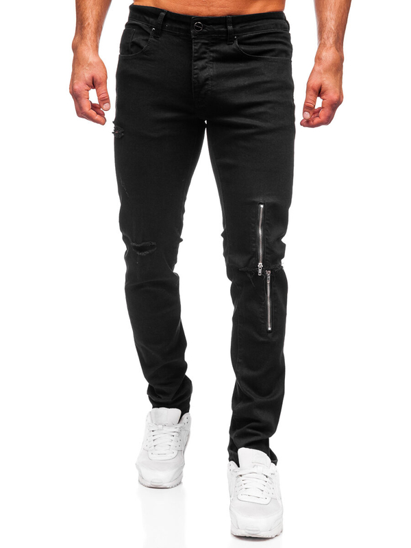 Herren Jeanshose slim fit Schwarz Bolf MP0087N