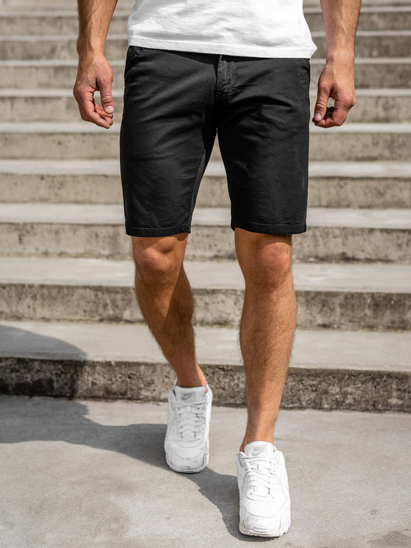 Herren Kurze Hose Shorts Schwarz Bolf 1142