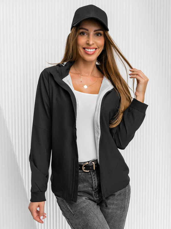 Damen Übergangsjace Sport Jacke Schwarz Bolf HM097