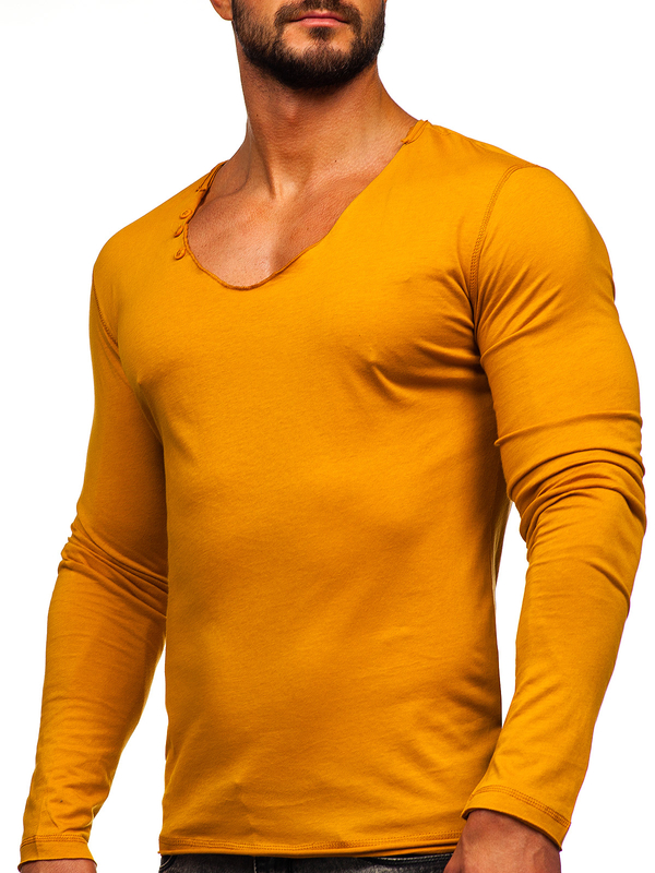 Herren Longsleeve Gelb Bolf 547