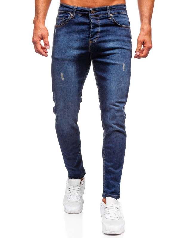 Herren Jeanshose regular fit Dunkelblau Bolf 6760