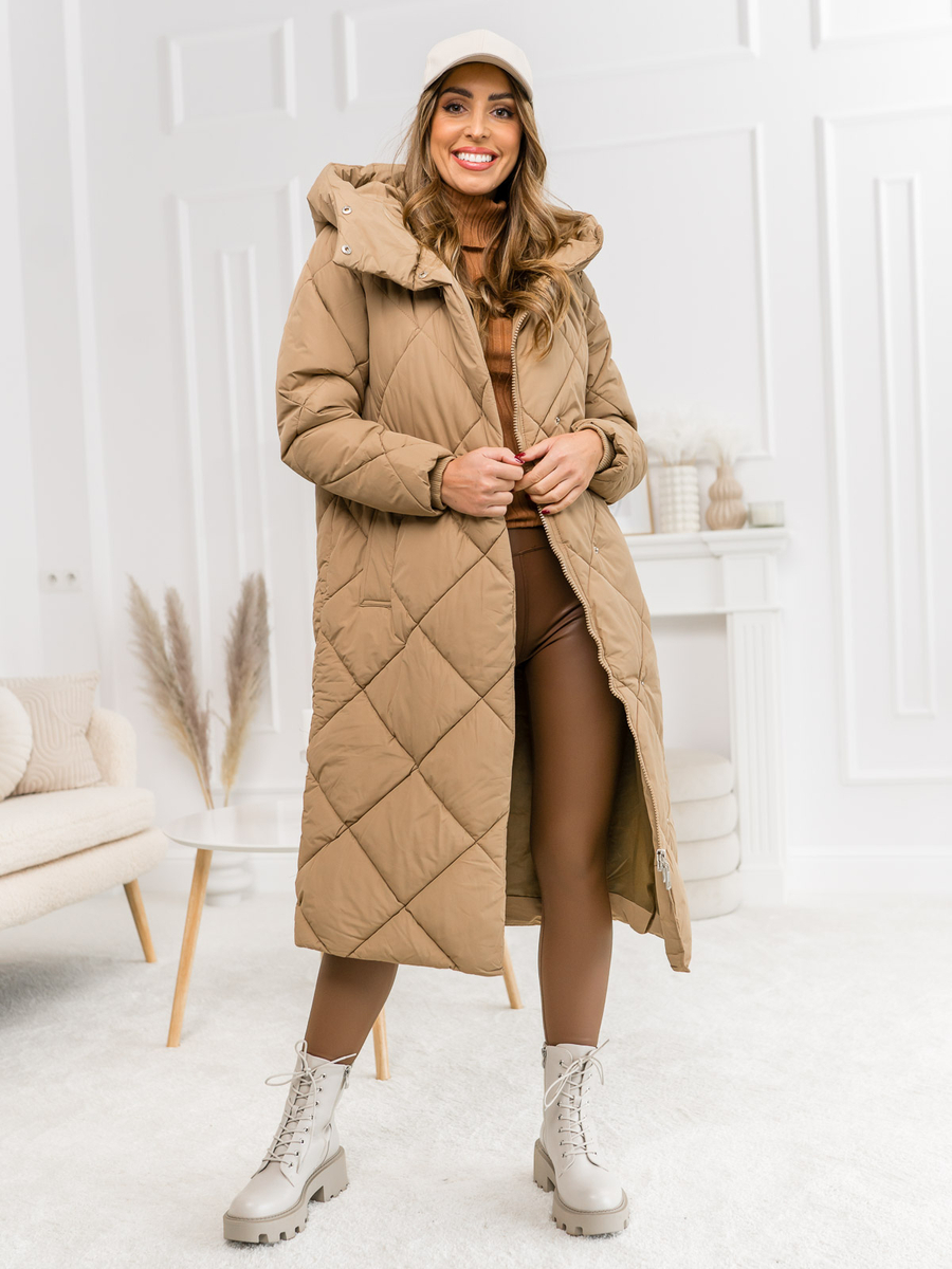 Mantel Lange Steppjacke Damen Only Only ONLDOLLY LONG PUFFER COAT