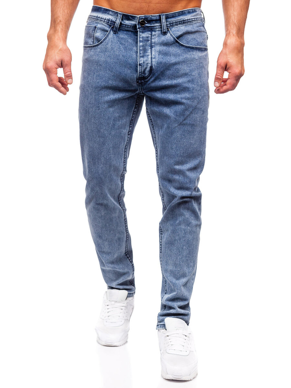Herren Jeanshose slim fit Dunkelblau Bolf MP0192BS