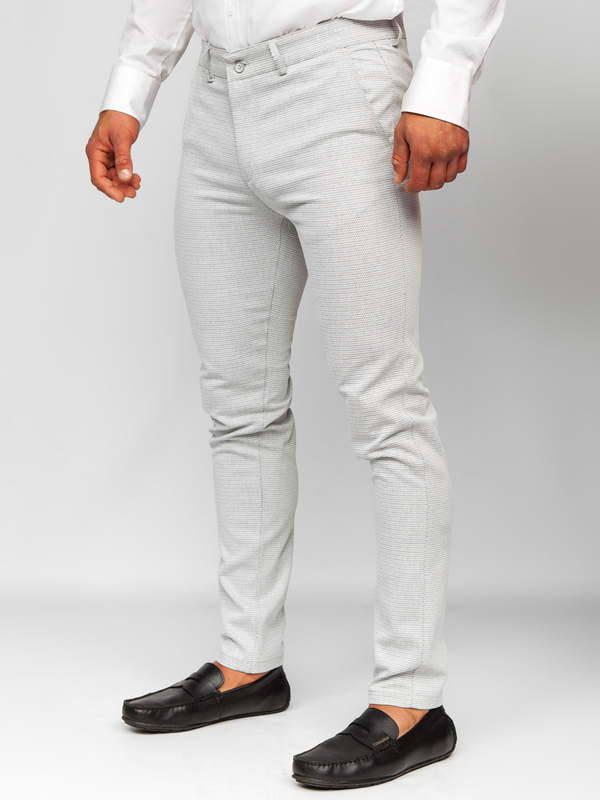Herren Hose Chinos Grau Bolf 5000-1