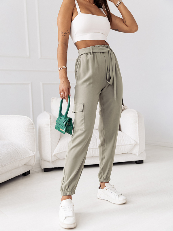 Damen Hose Joggers Cargohose Khaki Bolf 8266