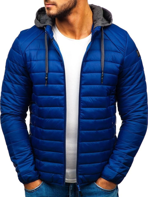 Herren Übergangsjacke Sport Jacke Dunkelblau Bolf AB033