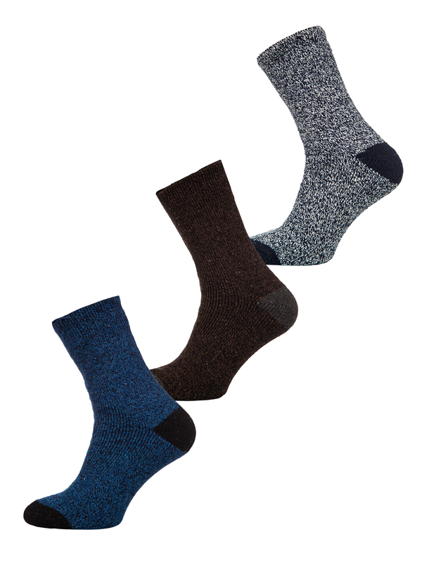 Herren Thermosocken für den Winter Mehrfarbig-1 A8990-1-3P Bolf 3PACK