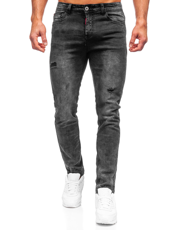 Herren Jeanshose regular fit Schwarz Bolf K10007-2