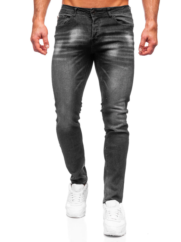 Herren Jeanshose regular fit Schwarz Bolf MP019N
