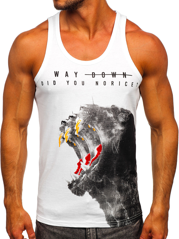 Tank Top Boxing T-Shirt Weiß Bolf 14836