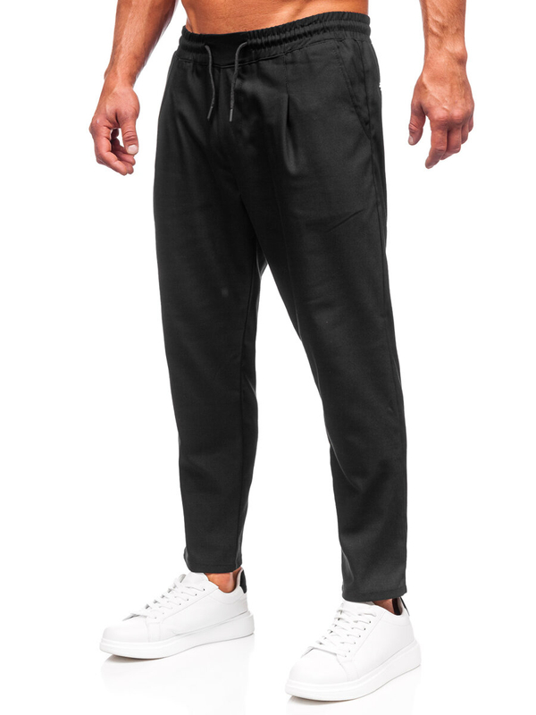 Herren Stoffhose Schwarz Bolf 6193