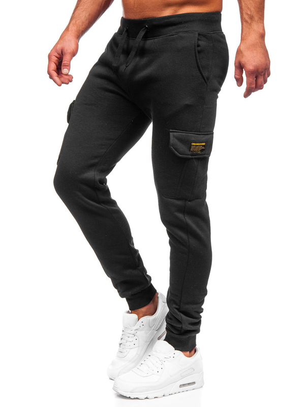 Herren Jogger Pants Cargohose Schwarz Bolf JX8709