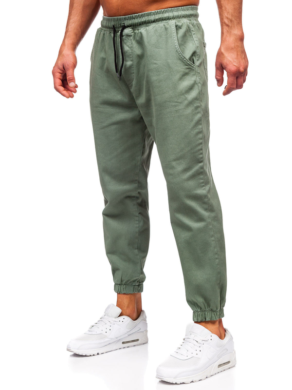 Herren Joggers Cargohose Grün Bolf 001