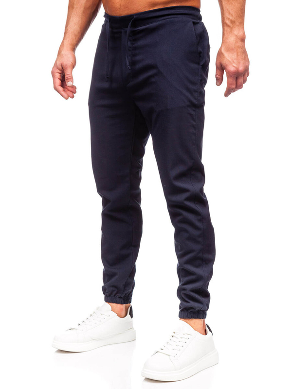 Herren Textilhose Joggers Tintenblau Bolf 0065