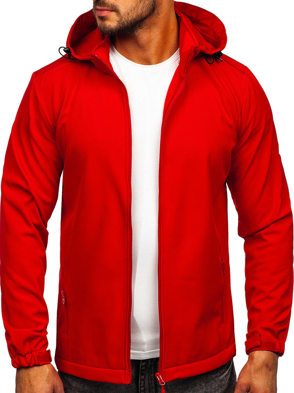 Herren Übergangsjacke Softshell Rot Bolf HH017