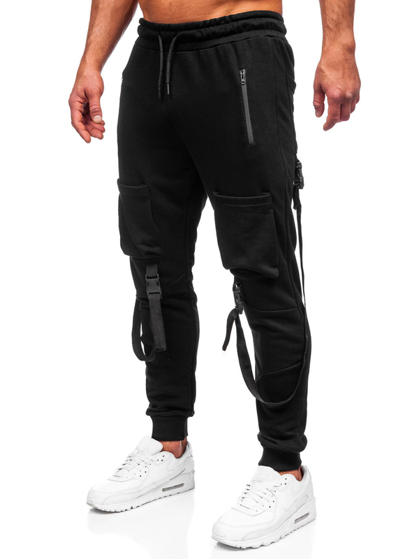 Herren Jogger Pants Cargohose Schwarz Bolf Bolf 6581