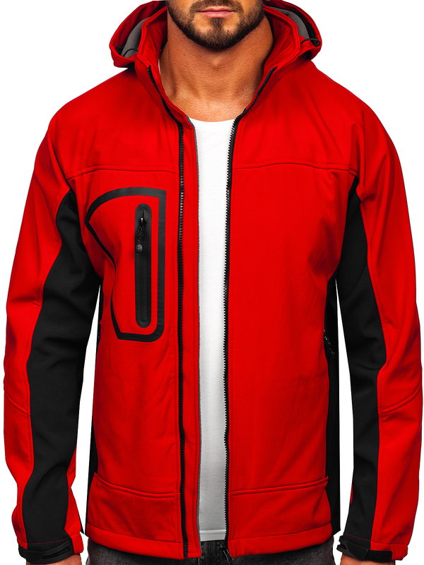 Herren Softshelljacke Rot Bolf T019